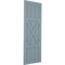 Ekena Millwork True Fit PVC Center X-Board Farmhouse Fixed Mount Shutters, Peaceful Blue , 12W x 70H, PR TFP107FH12X070SB - alternate 9